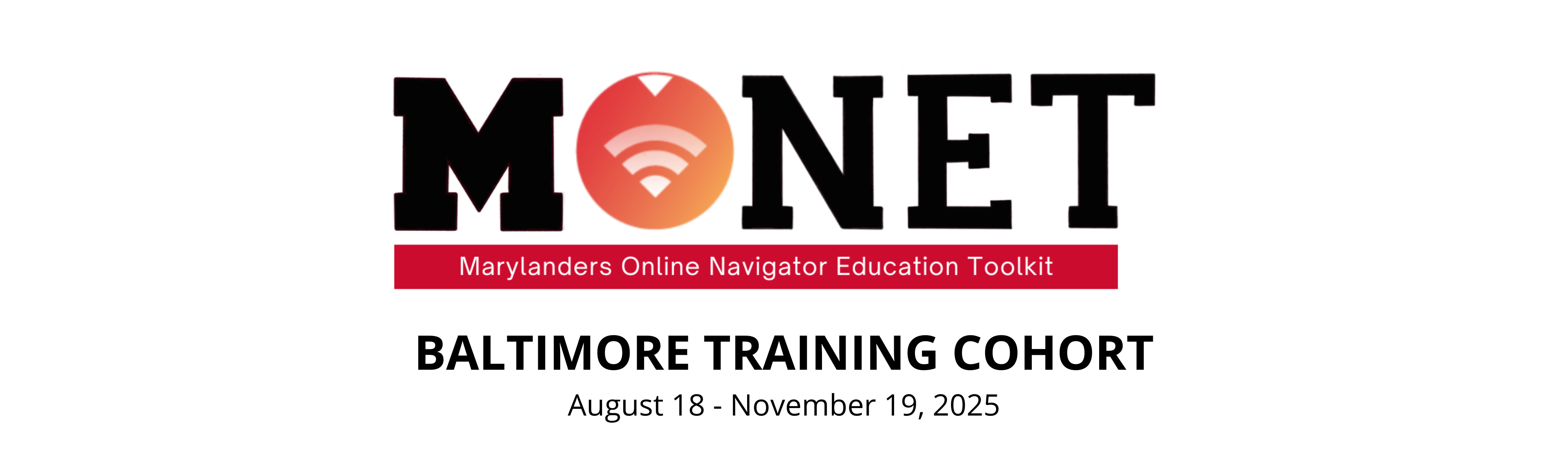 MONET Baltimore Cohort header