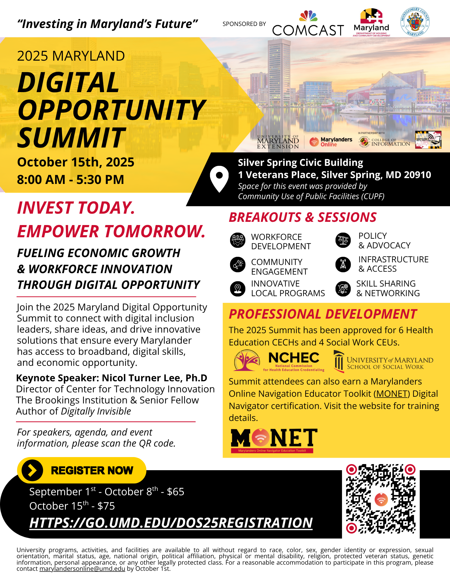 2025 Maryland Digital Opportunity Summit Flyer