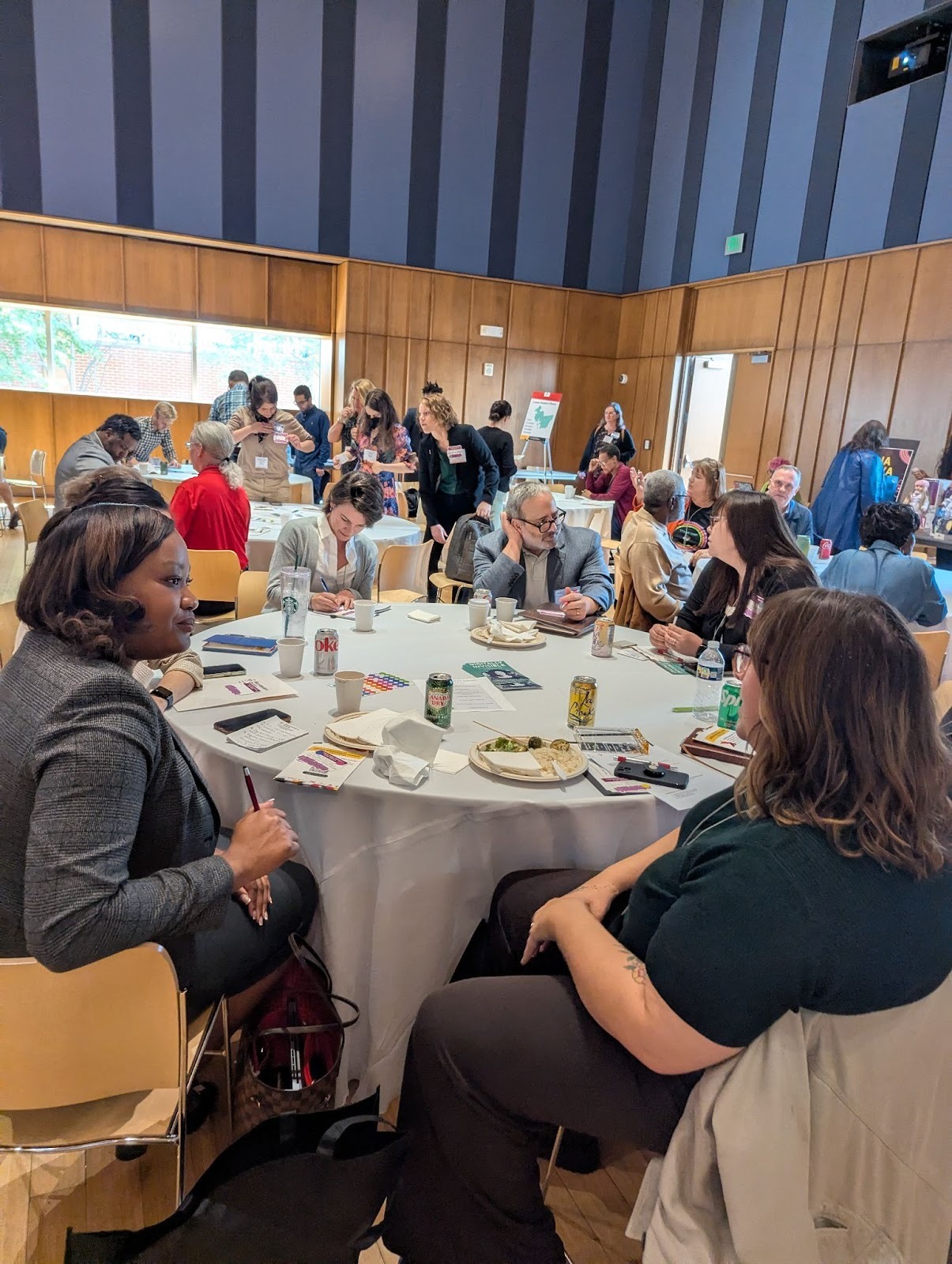 Pictured: Summit attendees connected with new partners and worked towards building sustainable regional coalition networks within the broader&nbsp;Maryland Digital Equity Coalition. 