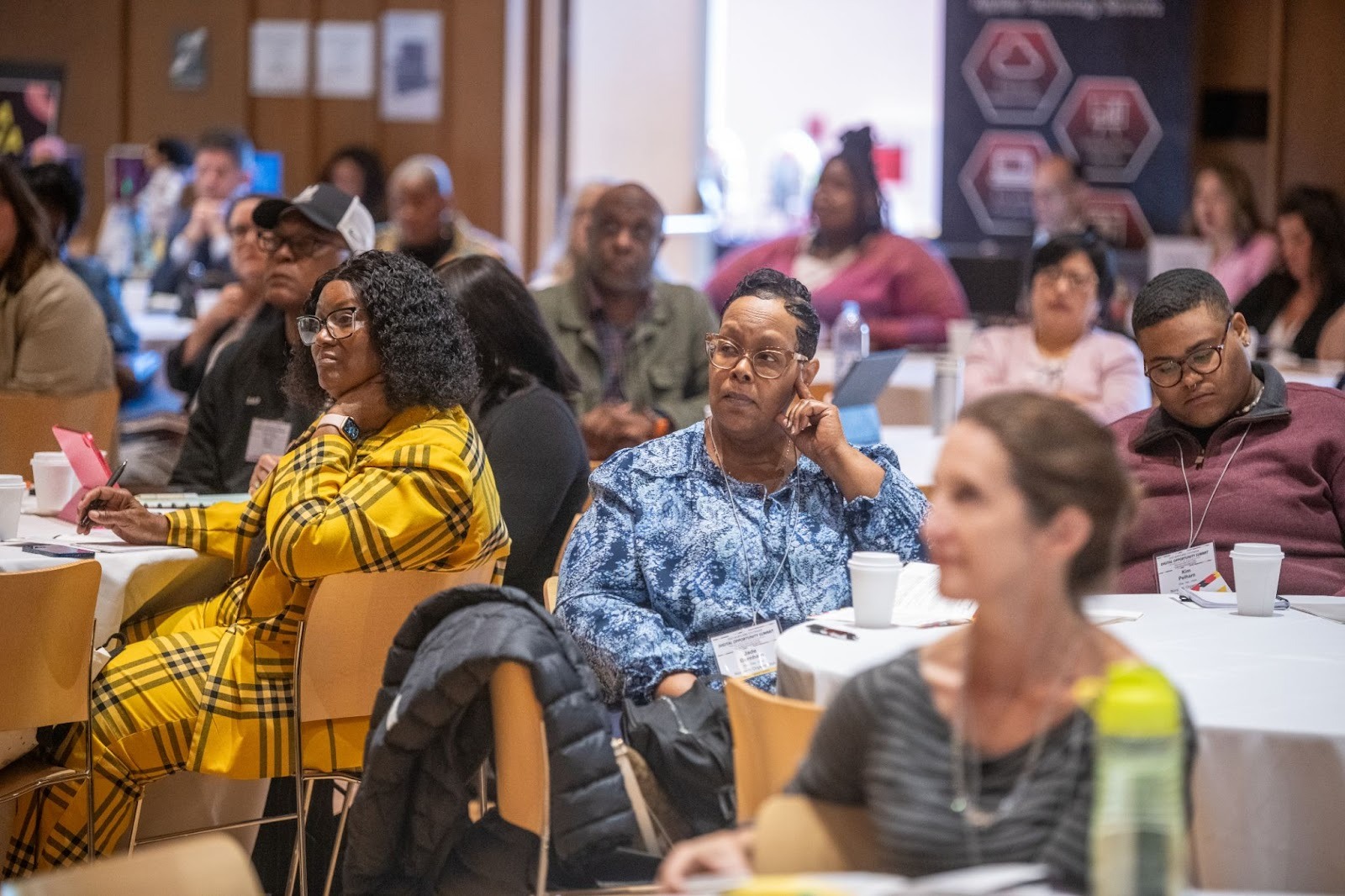 Pictured: Summit attendees connected with new partners and worked towards building sustainable regional coalition networks within the broader&nbsp;Maryland Digital Equity Coalition. 