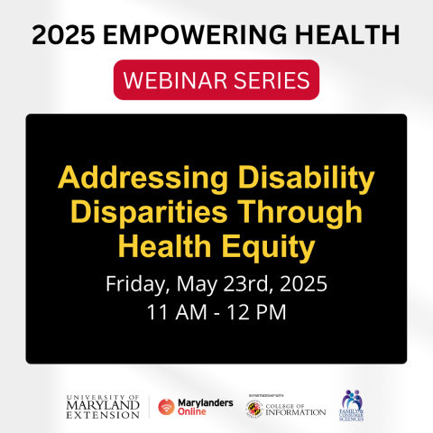 Addressing Disability Disparities Through Health Equity